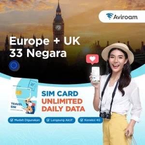 Eropa 32 Countries Sim Card